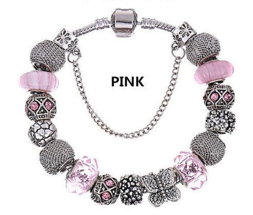 wholesale european charm beads fit pandora bracelets for women with a gift bag - Top quality summer style